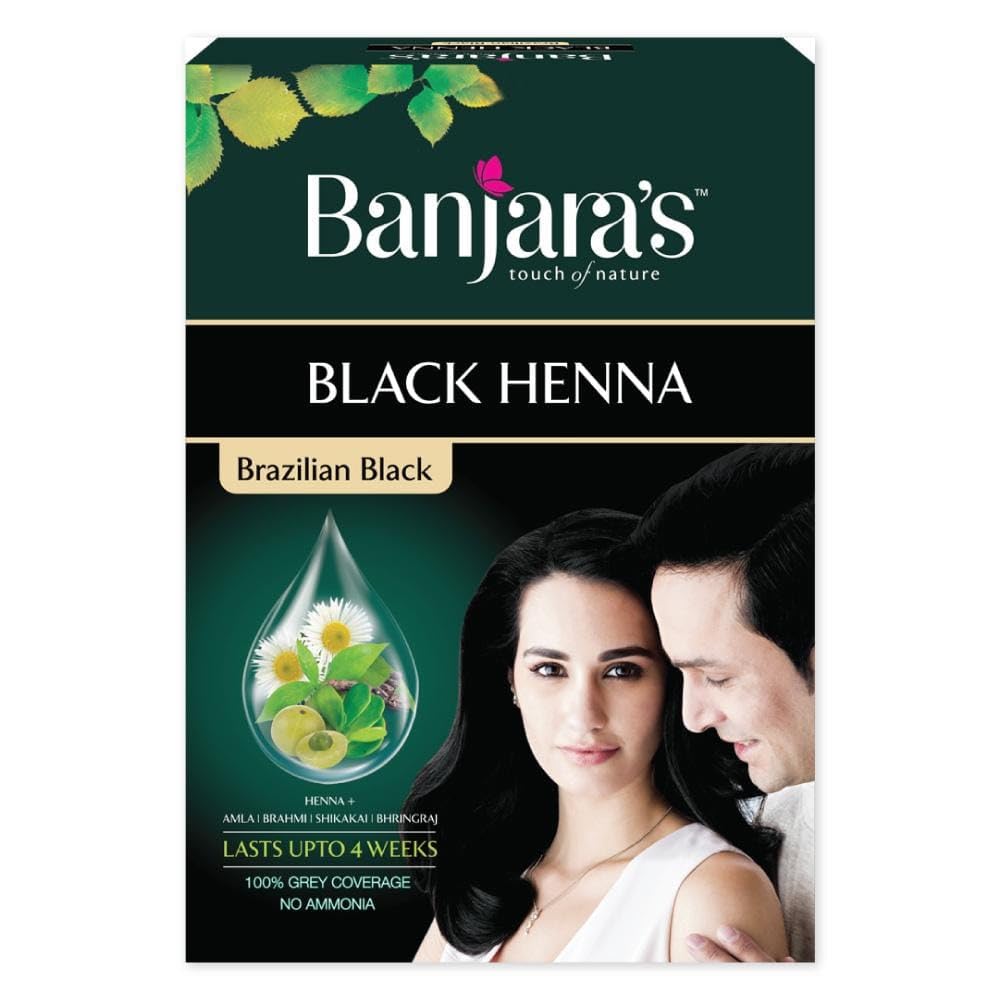 Buy Banjara's Black Henna-Brazilian Black (54 gms, PACK OF 3